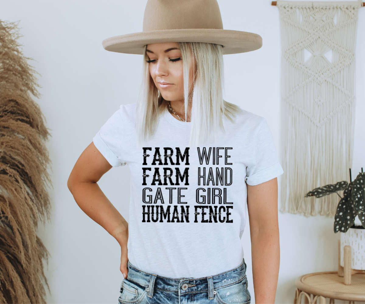 Farm Wife, Farm Hand, Gate Girl, Human Fence