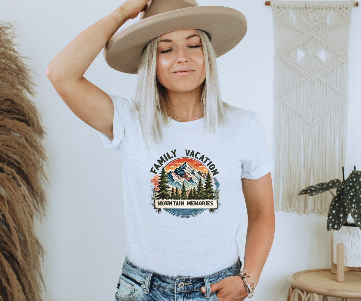 Family Vacation Mountain Memories Tee
