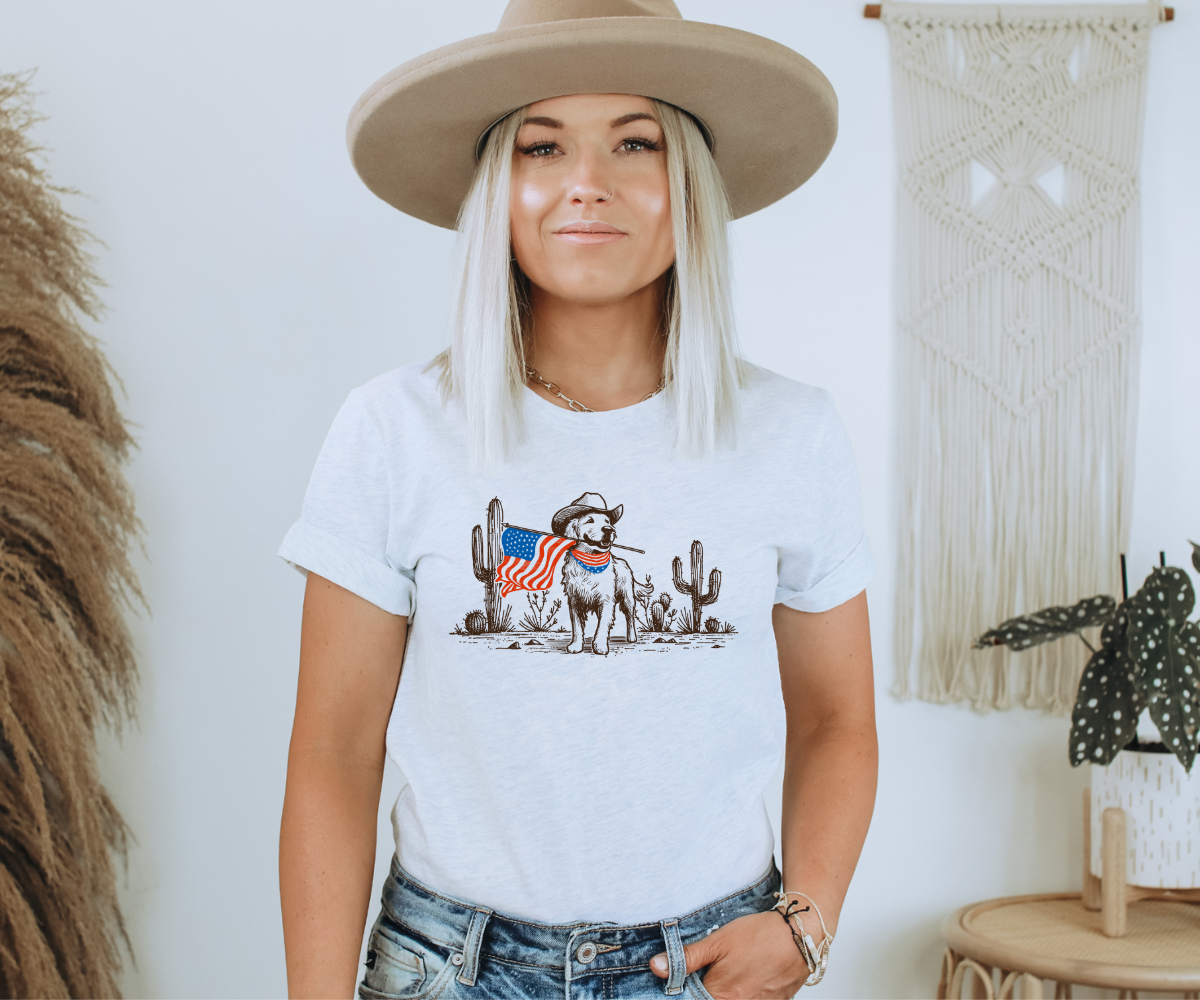 Patriotic Dog Tee