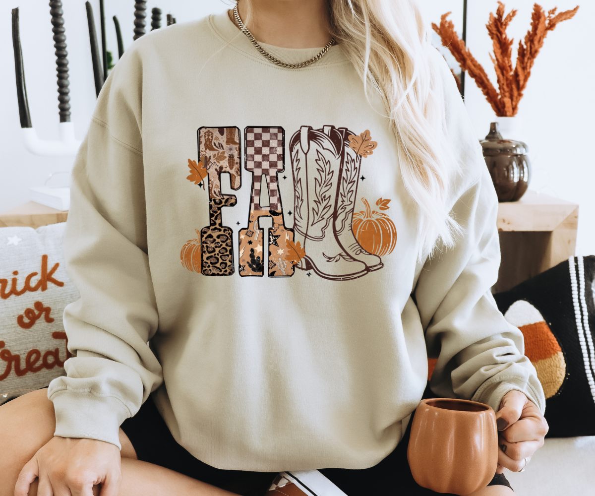 Fall Vibes Cowgirl Sweatshirt