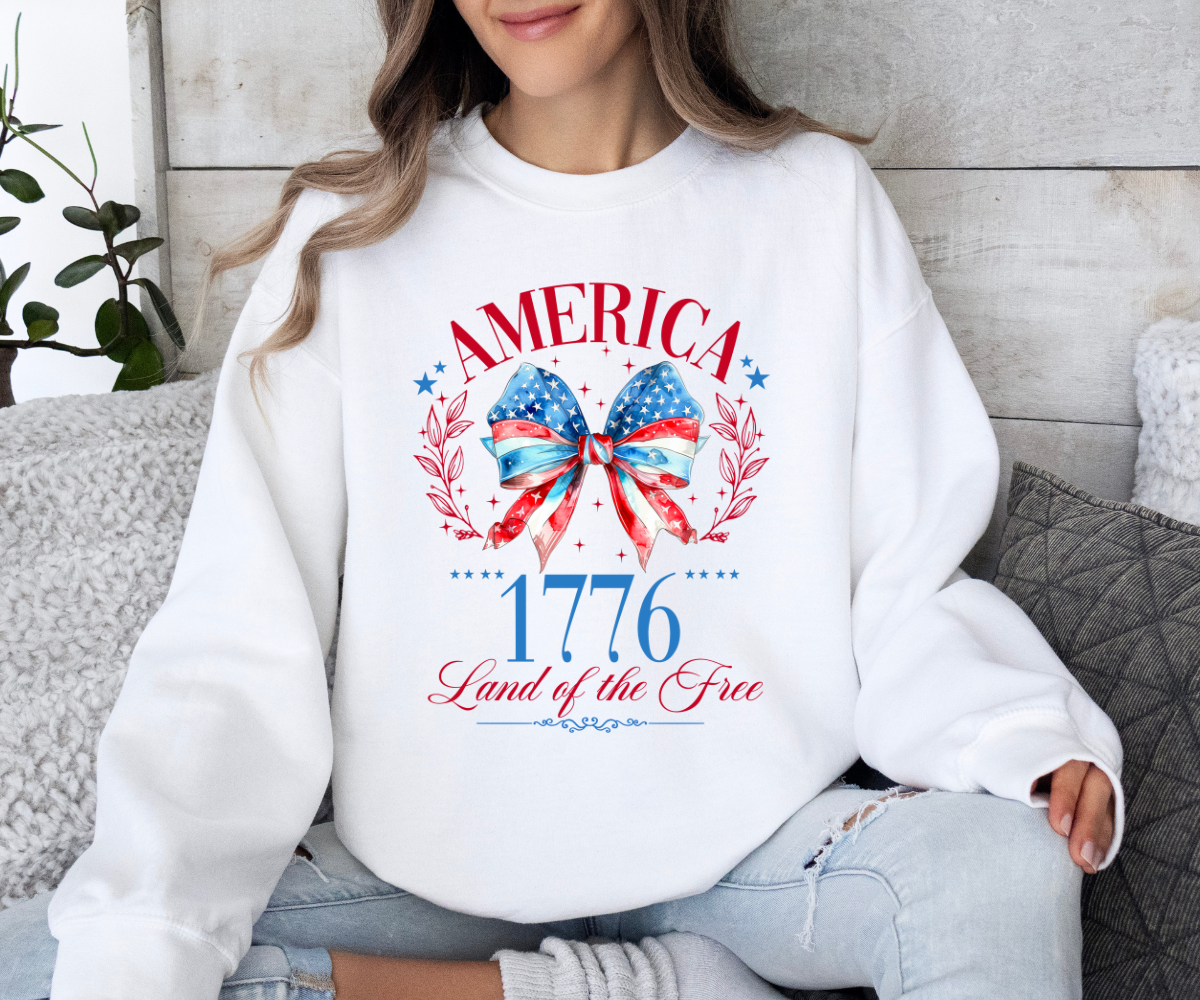 America 1776 Bow Sweatshirt