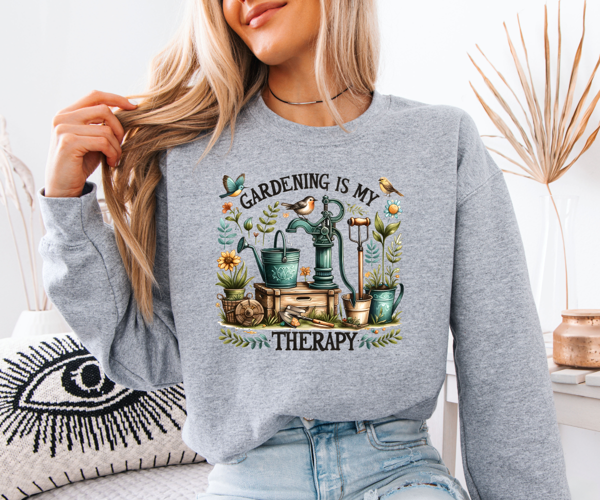 Gardening Is My Therapy Sweatshirt