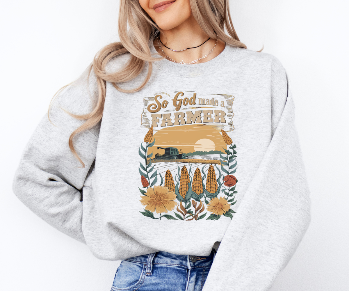 So God Made a Farmer Sweatshirt