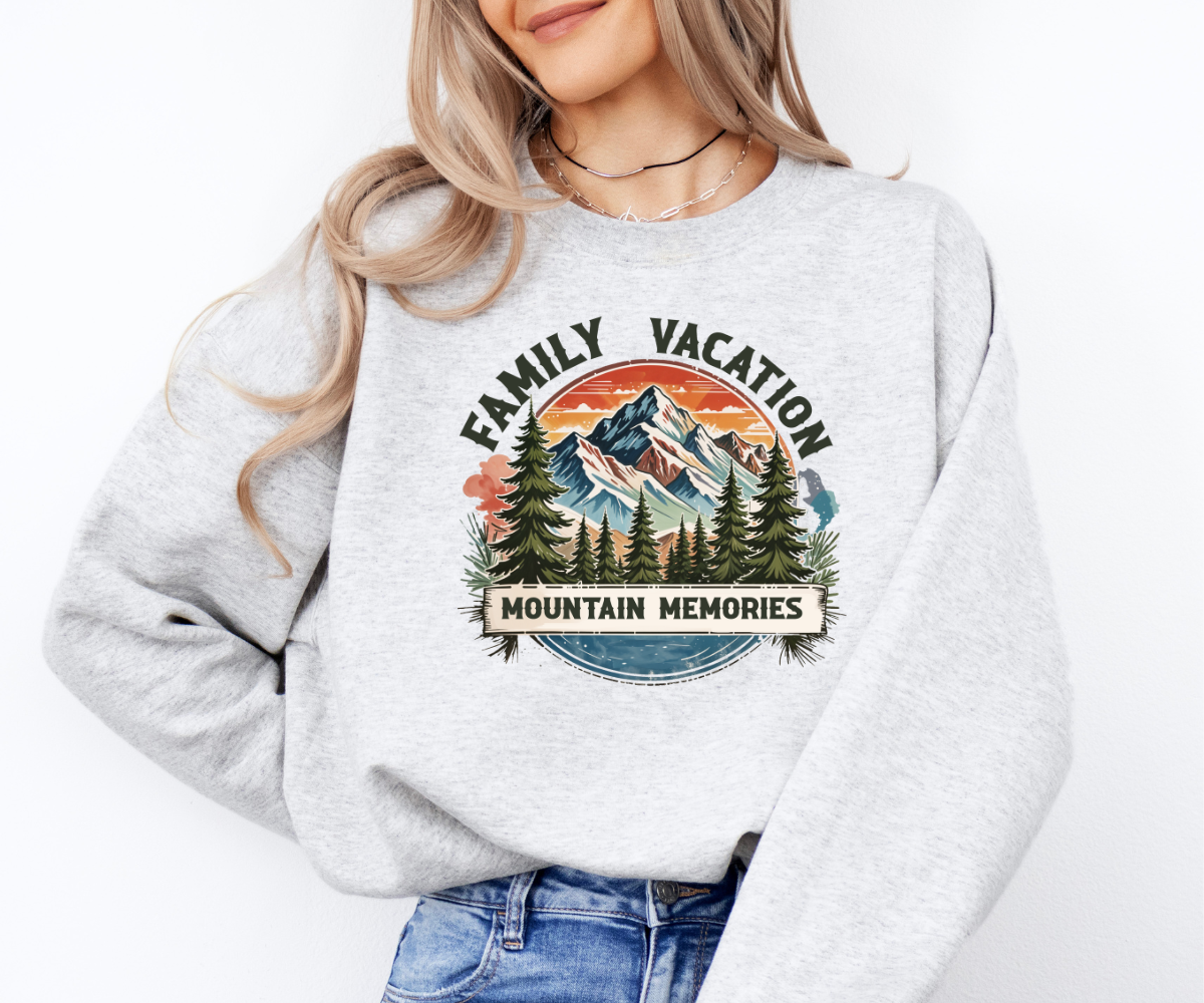 Family Vacation Mountain Memories Sweatshirt