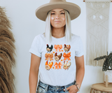 Autumn Chickens & Bows Tee