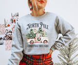 North Pole Christmas Tree Farm Sweatshirt