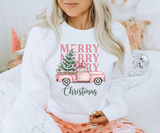 Truck Merry Christmas Sweatshirt