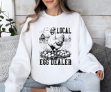 Local Egg Dealer Chicken (Black) Sweatshirt