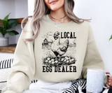Local Egg Dealer Chicken (Black) Sweatshirt