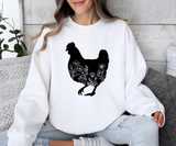Floral Chicken Sweatshirt