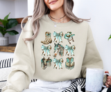 Cowgirl Grid Graphic Sweatshirt