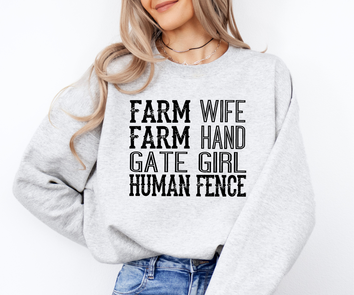 Farm Life Wordplay Sweatshirt