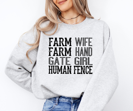 Farm Life Wordplay Sweatshirt