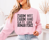 Farm Life Wordplay Sweatshirt