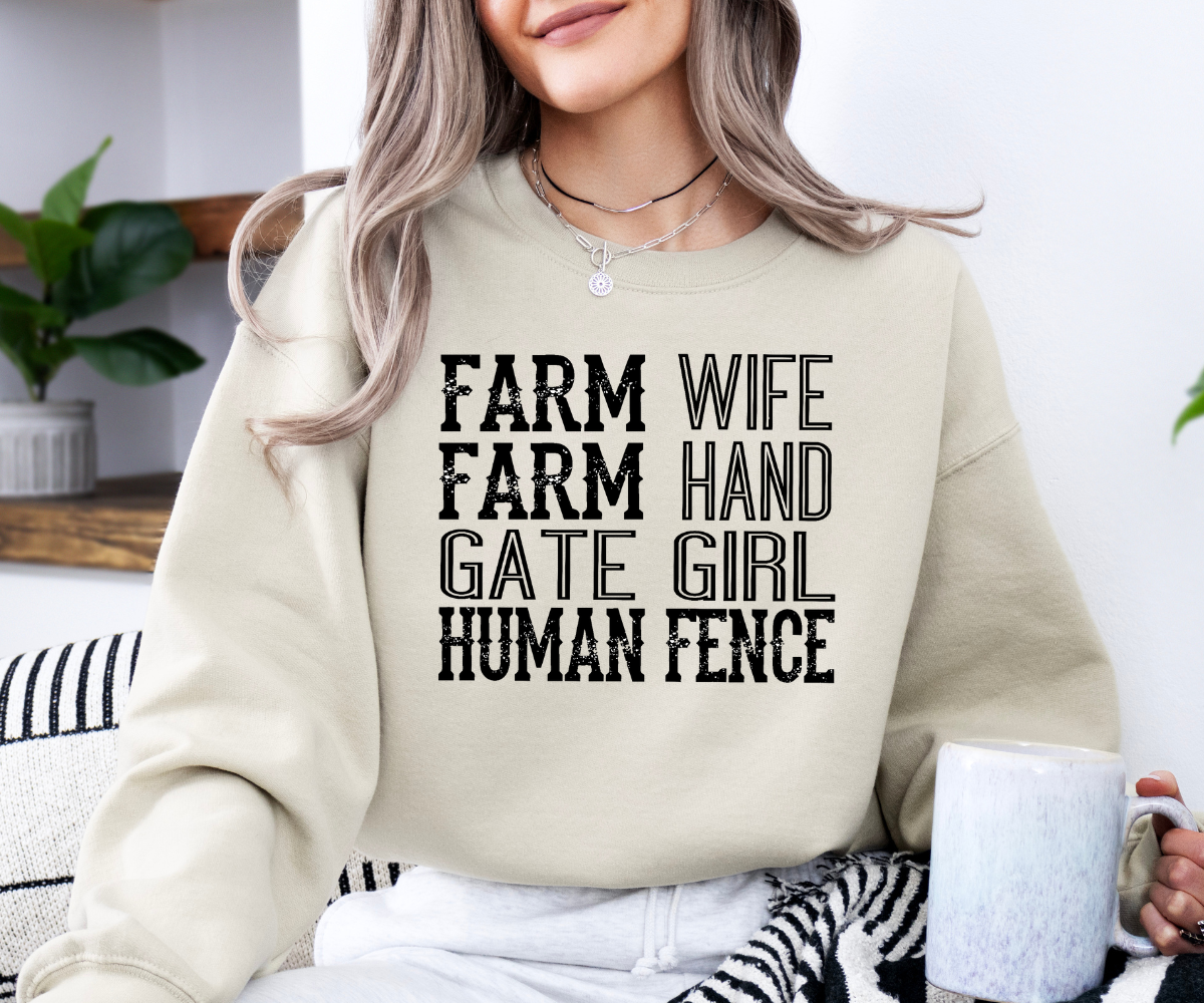 Farm Life Wordplay Sweatshirt