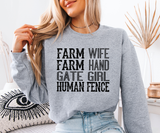 Farm Life Wordplay Sweatshirt
