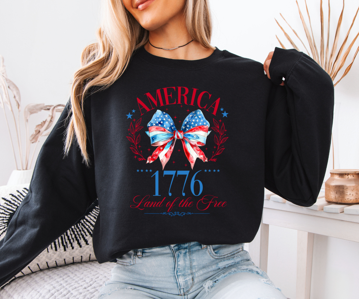America 1776 Bow Sweatshirt