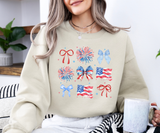 Red, White & Blue Cute Graphic Sweatshirt