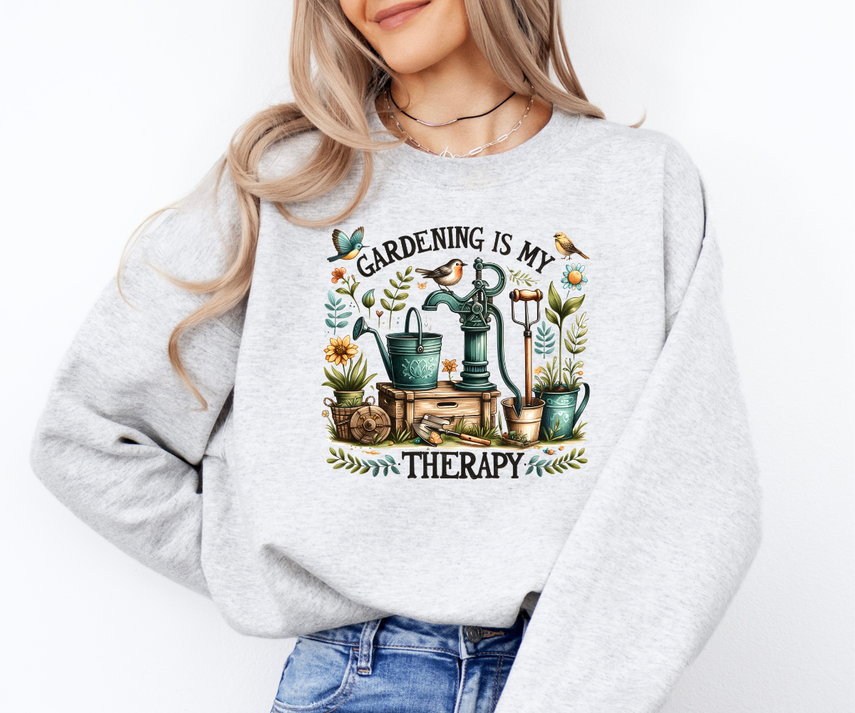 Gardening Is My Therapy Sweatshirt