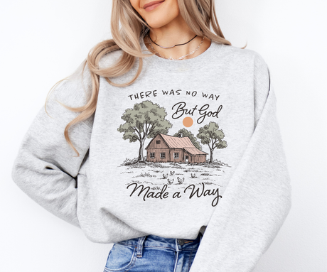 God Made a Way – Rustic Faith Sweatshirt