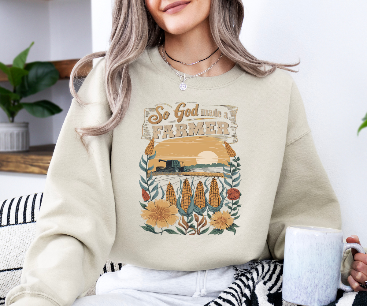 So God Made a Farmer Sweatshirt