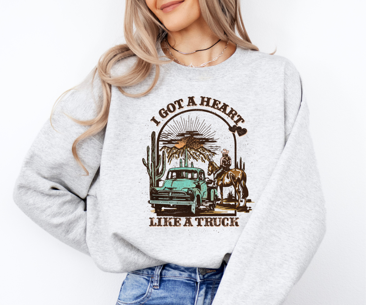 Heart Like a Truck Sweatshirt
