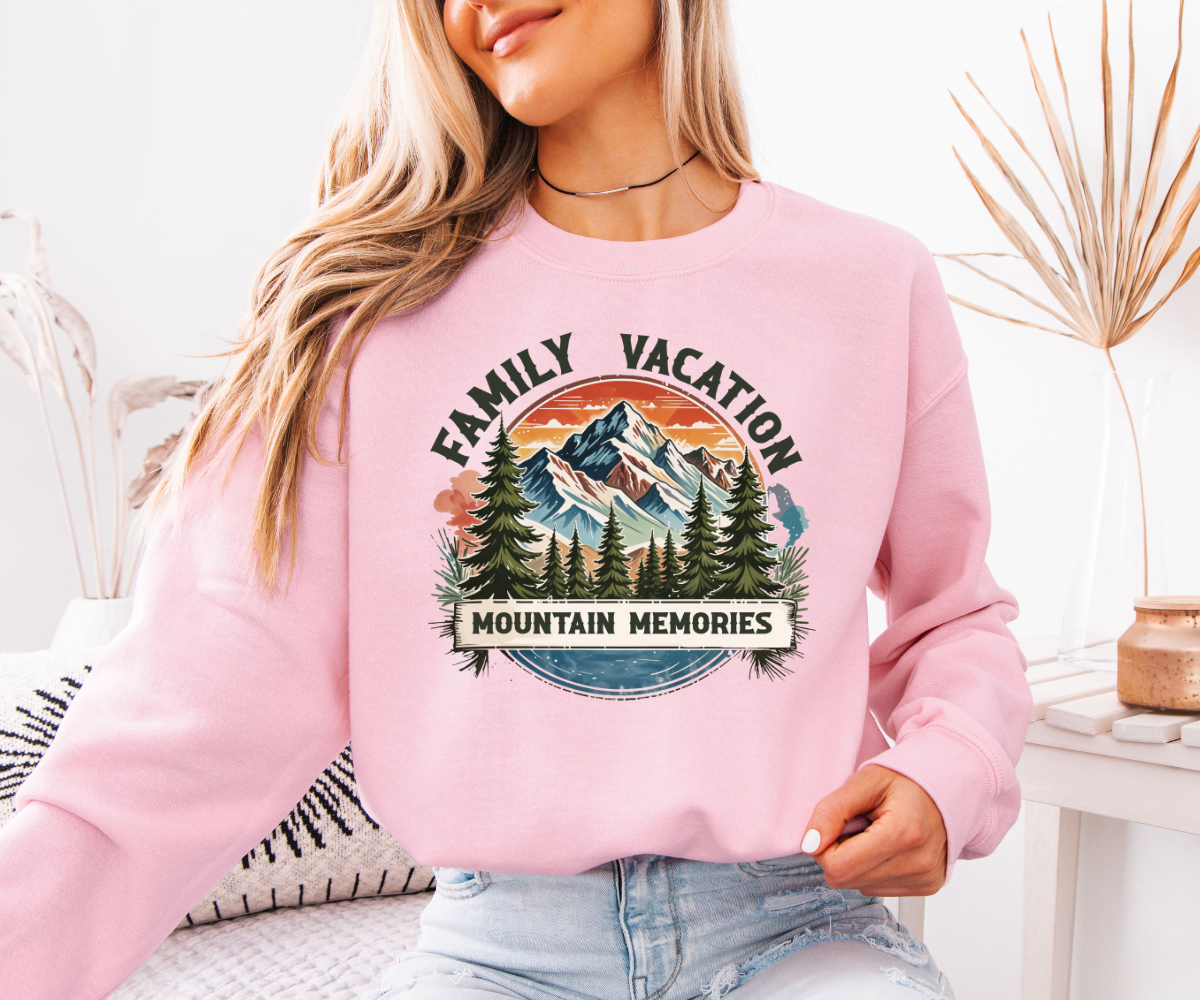 Family Vacation Mountain Memories Sweatshirt