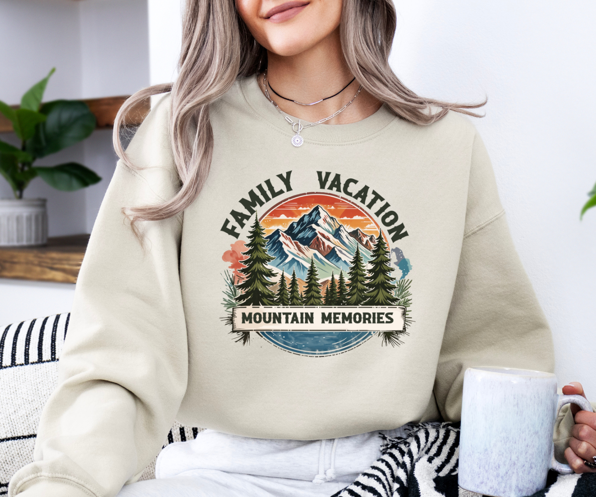 Family Vacation Mountain Memories Sweatshirt