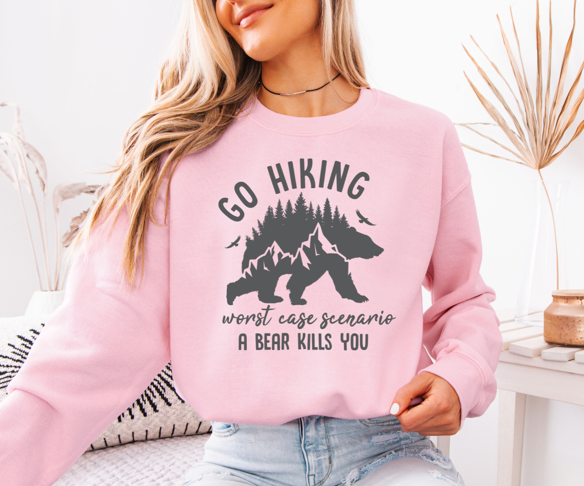 Go Hiking Bear Sweatshirt