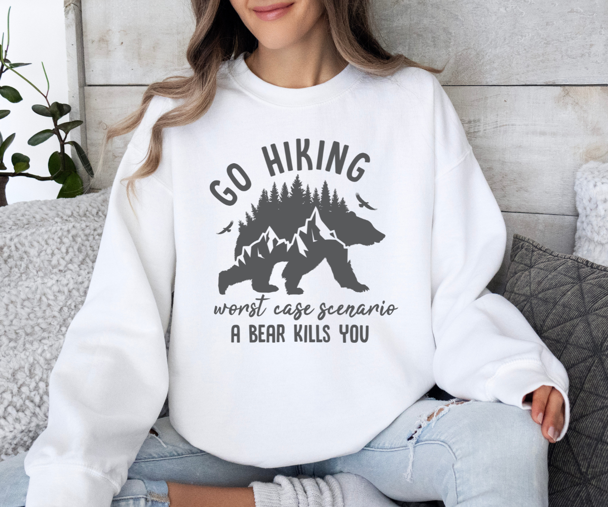 Go Hiking Bear Sweatshirt