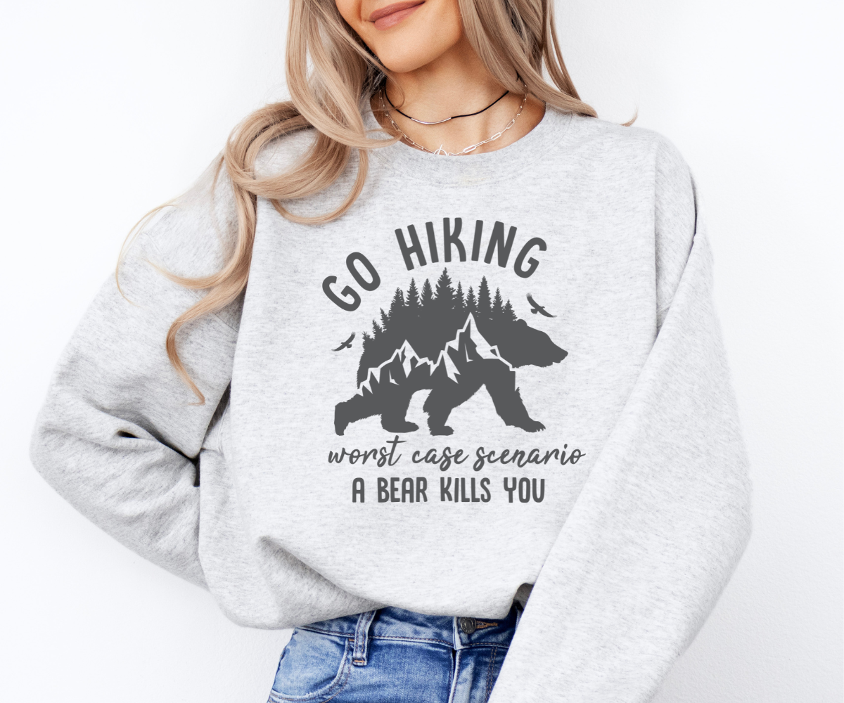 Go Hiking Bear Sweatshirt