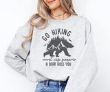 Go Hiking Bear Sweatshirt
