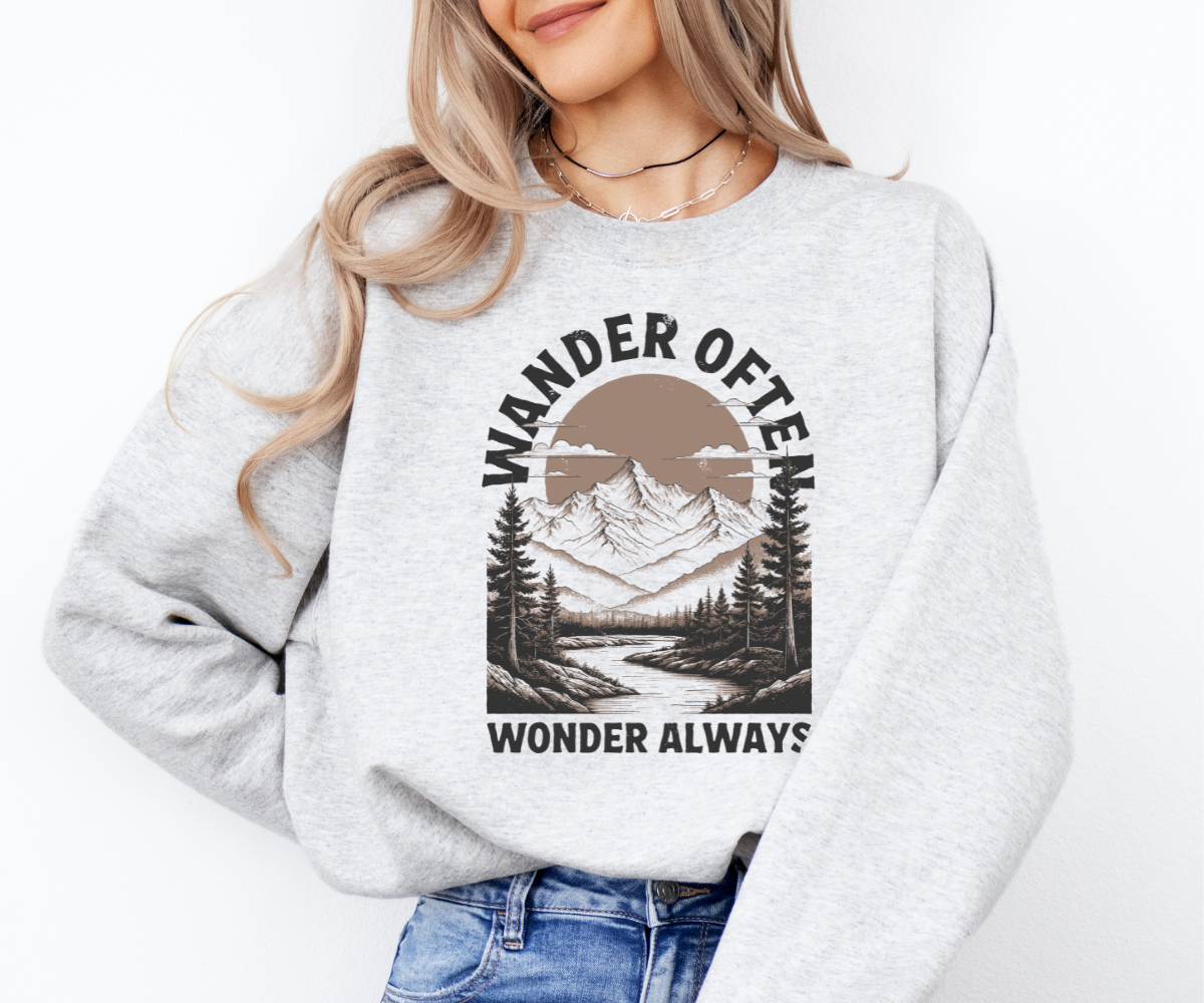 Wander Often Wonder Always Sweatshirt